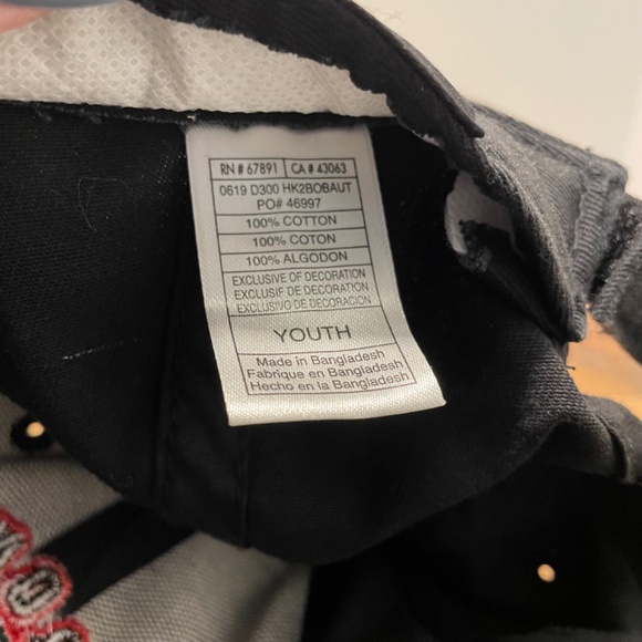 Toronto Raptors NBA Baseball Hat Black Embroidered Logo YOUTH Adjustable - Picture 4 of 11